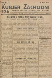 Kurjer Zachodni Iskra : dziennik polityczny, gospodarczy i literacki. R.18, 1927, nr 297
