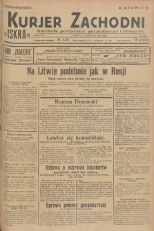 Kurjer Zachodni Iskra : dziennik polityczny, gospodarczy i literacki. R.18, 1927, nr 304