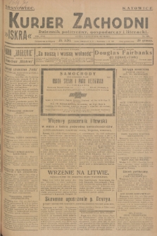 Kurjer Zachodni Iskra : dziennik polityczny, gospodarczy i literacki. R.18, 1927, nr 308