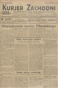 Kurjer Zachodni Iskra : dziennik polityczny, gospodarczy i literacki. R.18, 1927, nr 330