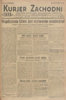 Kurjer Zachodni Iskra : dziennik polityczny, gospodarczy i literacki. R.18, 1927, nr 332