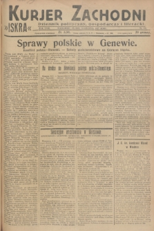 Kurjer Zachodni Iskra : dziennik polityczny, gospodarczy i literacki. R.18, 1927, nr 338