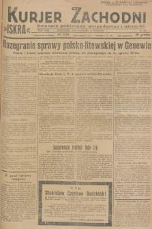 Kurjer Zachodni Iskra : dziennik polityczny, gospodarczy i literacki. R.18, 1927, nr 341 + dod.