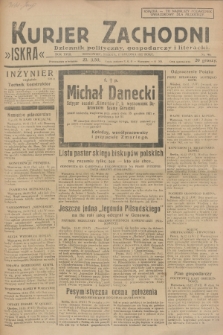 Kurjer Zachodni Iskra : dziennik polityczny, gospodarczy i literacki. R.18, 1927, nr 346