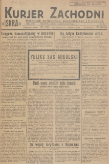 Kurjer Zachodni Iskra : dziennik polityczny, gospodarczy i literacki. R.18, 1927, nr 350