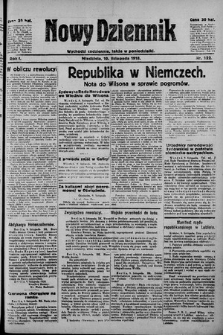 Nowy Dziennik. 1918 , nr 122