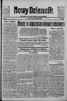 Nowy Dziennik. 1918 , nr 125