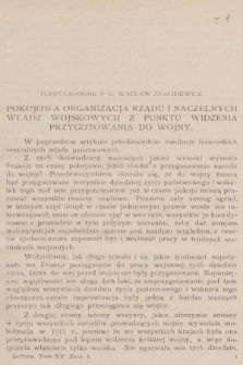 Bellona : miesięcznik wojskowy wydawany przez Wojskowy Instytut Naukowo-Wydawniczy. R.7, T.15, 1924, Zeszyt 1