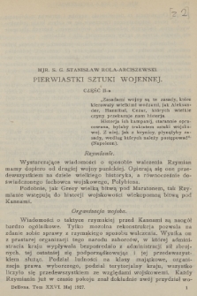Bellona : miesięcznik wojskowy wydawany przez Wojskowy Instytut Naukowo-Wydawniczy. R.10, T.26, 1927, Zeszyt 2