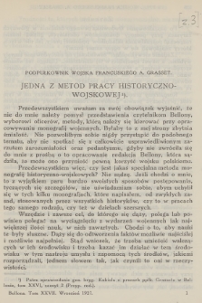 Bellona : miesięcznik wojskowy wydawany przez Wojskowy Instytut Naukowo-Wydawniczy. R.10, T.27, 1927, Zeszyt 3