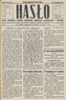 Hasło : pismo poświęcone sprawom politycznym, społecznym, gospodarczym i literackim. R.10, 1935, nr 12