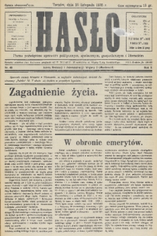 Hasło : pismo poświęcone sprawom politycznym, społecznym, gospodarczym i literackim. R.10, 1935, nr 46