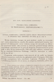 Bellona : dwumiesięcznik wojskowy wydawany przez Wojskowy Instytut Naukowo-Wydawniczy. R.13, T.37, 1931, Zeszyt 1