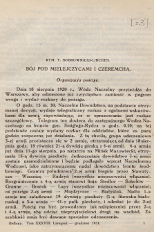 Bellona : dwumiesięcznik wojskowy wydawany przez Wojskowy Instytut Naukowo-Wydawniczy. R.13, T.38, 1931, Zeszyt 3