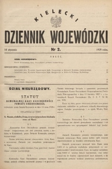 Kielecki Dziennik Wojewódzki. 1929, nr 2
