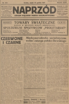 Naprzód : organ Polskiej Partji Socjalistycznej. 1927, nr 295