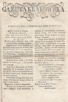 Gazeta Krakowska. 1820 , nr 65