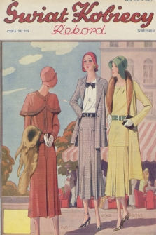 Świat Kobiecy. R.10, 1930, nr 17 + dod. + wkładka