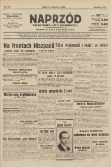 Naprzód : organ Polskiej Partji Socjalistycznej. 1938, nr 115