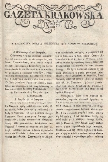 Gazeta Krakowska. 1820 , nr 71