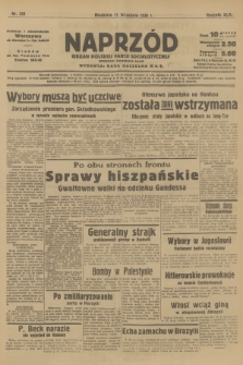 Naprzód : organ Polskiej Partji Socjalistycznej. 1938, nr 255