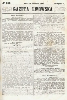 Gazeta Lwowska. 1864, nr 262