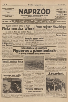Naprzód : organ Polskiej Partji Socjalistycznej. 1939, nr 40