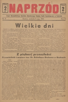 Naprzód : organ Wojewódzkiego Komitetu Robotniczego Polskiej Partii Socjalistycznej w Krakowie. 1945, nr 11