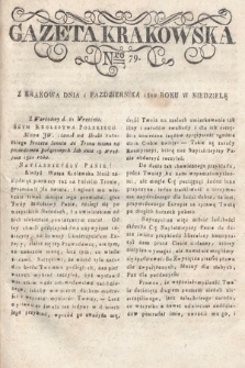 Gazeta Krakowska. 1820 , nr 79