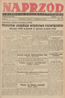 Naprzód : dziennik socjalistyczny : organ WK PPS. 1946, nr 173