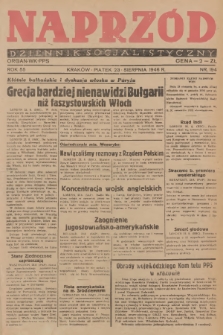 Naprzód : dziennik socjalistyczny : organ WK PPS. 1946, nr 194