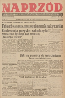 Naprzód : dziennik socjalistyczny : organ WK PPS. 1946, nr 236
