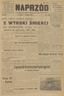 Naprzód : organ Polskiej Partii Socjalistycznej. 1947, nr 208