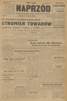 Naprzód : organ Polskiej Partii Socjalistycznej. 1947, nr 213
