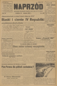 Naprzód : organ Polskiej Partii Socjalistycznej. 1947, nr 225