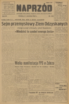 Naprzód : organ Polskiej Partii Socjalistycznej. 1947, nr 246