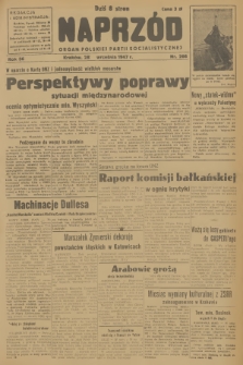 Naprzód : organ Polskiej Partii Socjalistycznej. 1947, nr 266