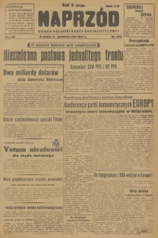 Naprzód : organ Polskiej Partii Socjalistycznej. 1947, nr 273