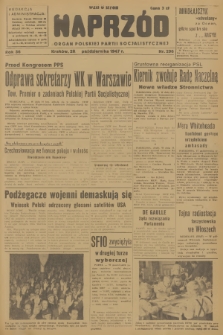 Naprzód : organ Polskiej Partii Socjalistycznej. 1947, nr 296