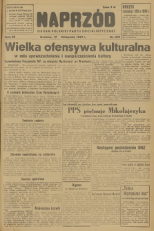 Naprzód : organ Polskiej Partii Socjalistycznej. 1947, nr 315