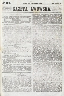 Gazeta Lwowska. 1864, nr 274