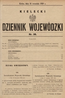Kielecki Dziennik Wojewódzki. 1929, nr 38