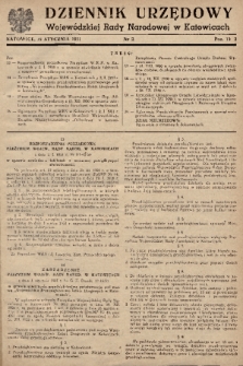 Dziennik Urzędowy Wojewódzkiej Rady Narodowej w Katowicach. 1951, nr 2