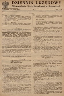 Dziennik Urzędowy Wojewódzkiej Rady Narodowej w Katowicach. 1951, nr 3