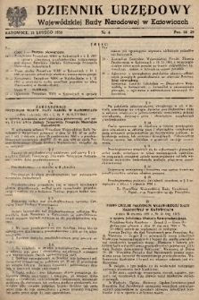 Dziennik Urzędowy Wojewódzkiej Rady Narodowej w Katowicach. 1951, nr 4