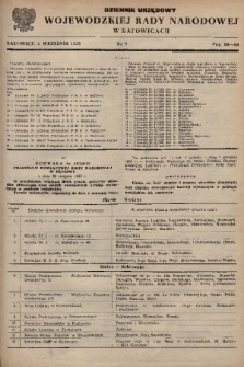 Dziennik Urzędowy Wojewódzkiej Rady Narodowej w Katowicach. 1952, nr 9