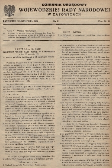 Dziennik Urzędowy Wojewódzkiej Rady Narodowej w Katowicach. 1952, nr 11