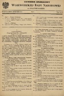 Dziennik Urzędowy Wojewódzkiej Rady Narodowej w Stalinogrodzie. 1954, nr 3