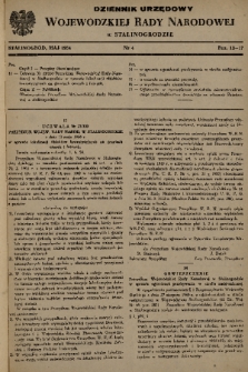 Dziennik Urzędowy Wojewódzkiej Rady Narodowej w Stalinogrodzie. 1954, nr 4