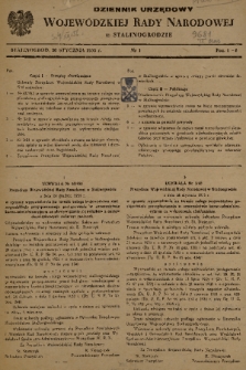 Dziennik Urzędowy Wojewódzkiej Rady Narodowej w Stalinogrodzie. 1955, nr 1